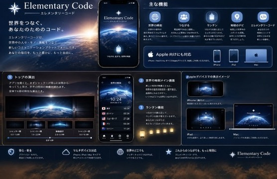 Elementary Code プロモーション（地球・世界時刻・ランタン）
